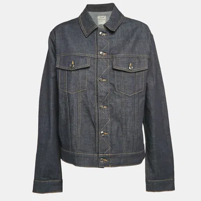 Pre-owned Zadig & Voltaire Blue Denim Button Front Jacket Xl