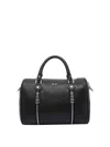 Zadig & Voltaire Structured Shoulder Bag With Double Zipper Detail In Black