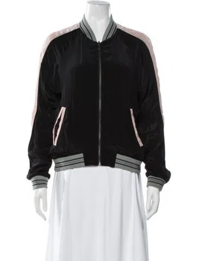 Pre-owned Zadig & Voltaire Bomber Jacket In Black