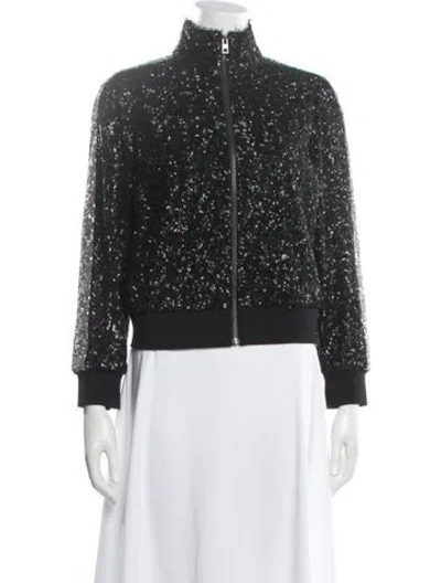 Pre-owned Zadig & Voltaire Bomber Jacket In Black