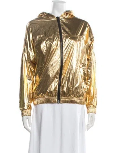 Pre-owned Zadig & Voltaire Bomber Jacket In Gold
