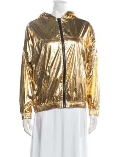Pre-owned Zadig & Voltaire Bomber Jacket W/ Tags In Gold