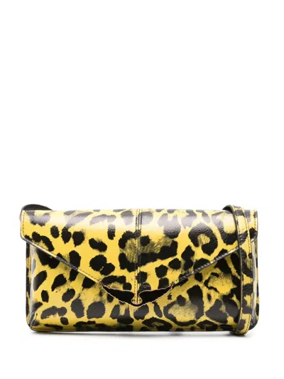 Zadig & Voltaire Borderline Leopard Clutch In Holiday