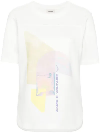 Zadig & Voltaire Bow Graphic-print T-shirt In White