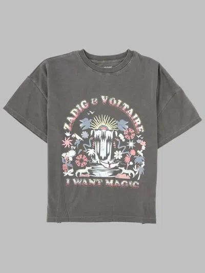 Zadig & Voltaire Boys 100% Cotton Graphic T-shirt In Black