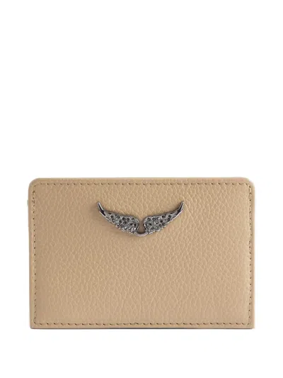 Zadig & Voltaire 패스 윙스 디테일 지갑 In Brown