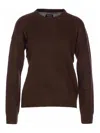 Zadig & Voltaire Brown Cici Ws Patch Heart Sweater In Brown