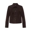 Zadig & Voltaire Lessa Button-up Jacket In Brown