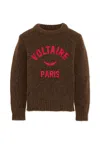 Zadig & Voltaire Brown Sweater For Boy With Logo In Brown