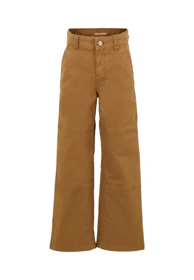 Zadig & Voltaire Kids' Brown Trousers For Boy With Logo