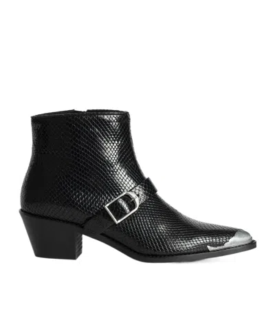 ZADIG & VOLTAIRE BUCKLE DETAIL ANKLE BOOTS