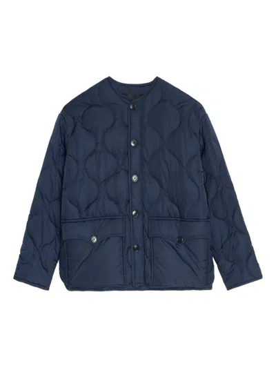 Zadig & Voltaire Bunji Quilted Button-fastening Jacket In Blue