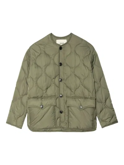 Zadig & Voltaire Bunji Quilted Patch-pocket Jacket In Green