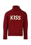 Zadig & Voltaire Burgundy Turtleneck For Girl With Writing In Burgundy