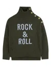 Zadig & Voltaire Button-detail High-neck Sweater In Brown
