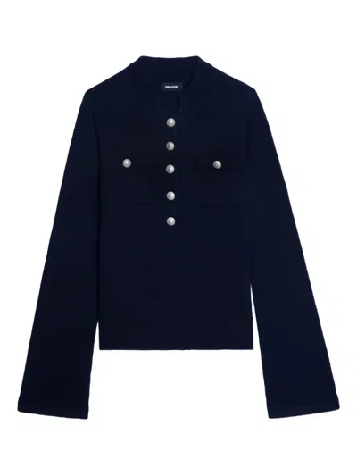 ZADIG & VOLTAIRE BUTTON-DETAIL JUMPER
