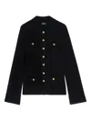 Zadig & Voltaire Button-detailed Flared-sleeve Cardigan In Black