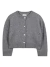 Zadig & Voltaire Button-embellished Knitted Cardigan In Gray