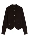 Zadig & Voltaire Button-embellished Pocket Cardigan In Brown
