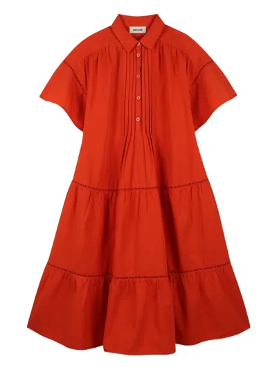Zadig & Voltaire Kids' Button-fastening Dress In Multi