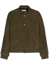 Zadig & Voltaire Button-up Suede Jacket In Green