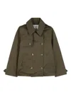 Zadig & Voltaire Buttoned Jacket In Green