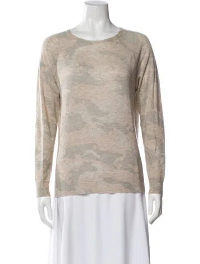 Pre-owned Zadig & Voltaire Camouflage Print Crew Neck Sweatshirt In Multi