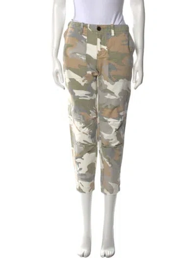 Pre-owned Zadig & Voltaire Camouflage Print Straight Leg Pants