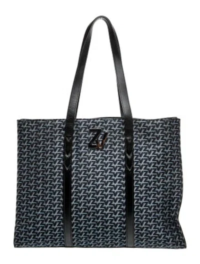 Pre-owned Zadig & Voltaire Canvas Shoulder Bag In Blue