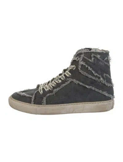 Pre-owned Zadig & Voltaire Canvas Sneakers In Gray