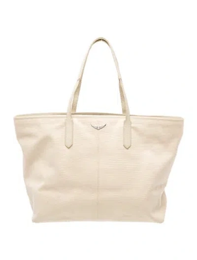 Pre-owned Zadig & Voltaire Canvas Tote In Neutral