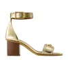 Zadig & Voltaire Caprese Sandals In Gold