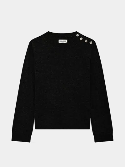 Zadig & Voltaire Cara Sweater 100% Cashmere In Black