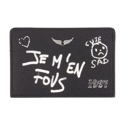 Zadig & Voltaire Card Case In Black