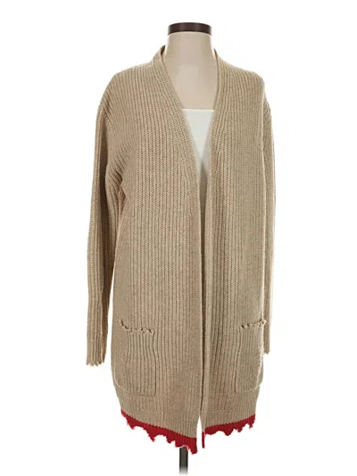 Pre-owned Zadig & Voltaire Cardigan Sweater In Tan