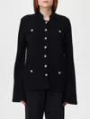 Zadig & Voltaire Button-detailed Flared-sleeve Cardigan In Black