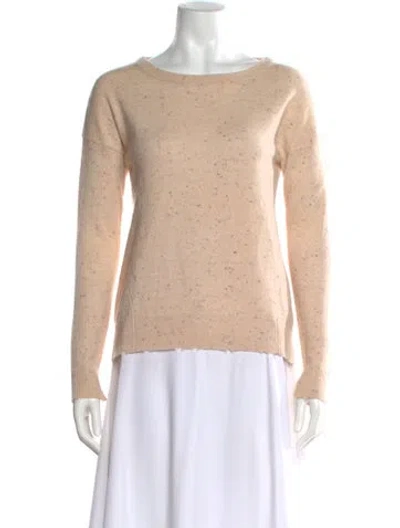 Pre-owned Zadig & Voltaire Cashmere Bateau Neckline Sweater In Neutral
