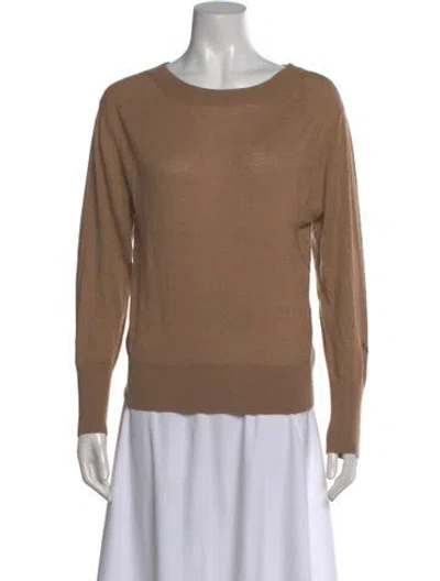 Pre-owned Zadig & Voltaire Cashmere Bateau Neckline Sweater In Neutral