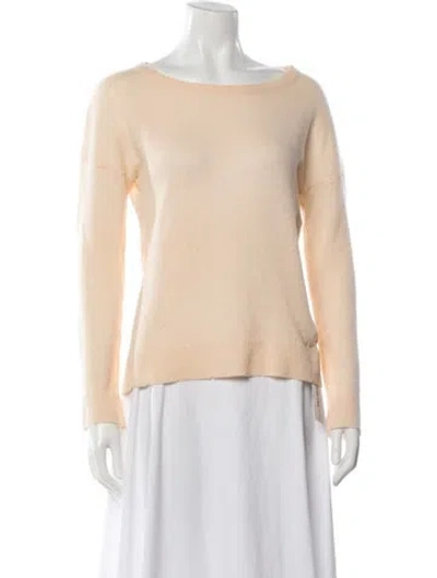 Pre-owned Zadig & Voltaire Cashmere Bateau Neckline Sweater In Orange