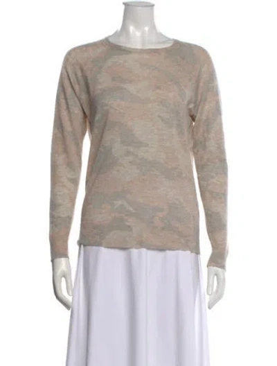 Pre-owned Zadig & Voltaire Cashmere Camouflage Print Sweater In Neutral