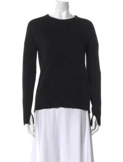 Pre-owned Zadig & Voltaire Cashmere Crew Neck Sweater In Black