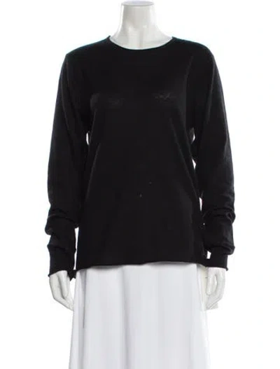 Pre-owned Zadig & Voltaire Cashmere Crew Neck Sweater In Black