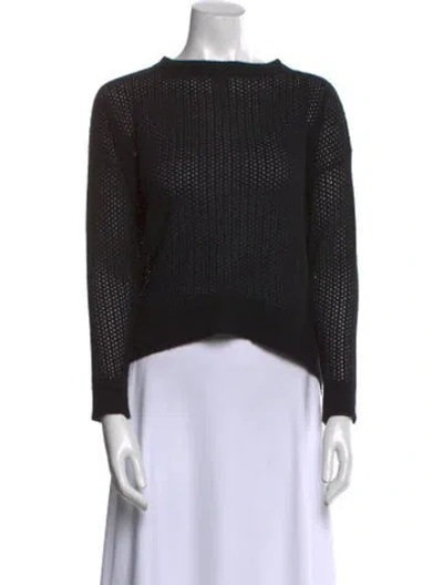 Pre-owned Zadig & Voltaire Cashmere Crew Neck Sweater In Black
