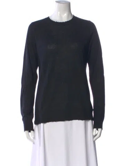 Pre-owned Zadig & Voltaire Cashmere Crew Neck Sweater In Black