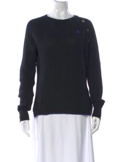Pre-owned Zadig & Voltaire Cashmere Crew Neck Sweater In Black