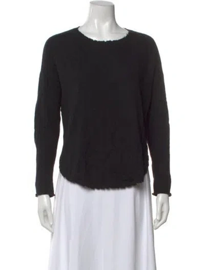 Pre-owned Zadig & Voltaire Cashmere Crew Neck Sweater In Black