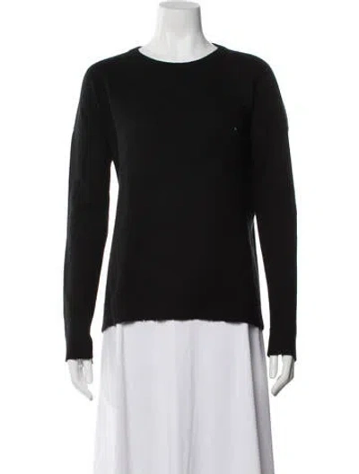 Pre-owned Zadig & Voltaire Cashmere Crew Neck Sweater In Black