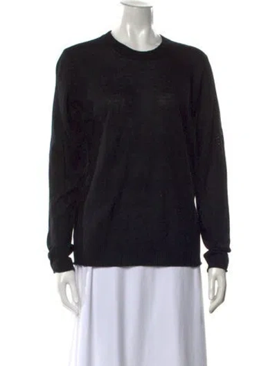 Pre-owned Zadig & Voltaire Cashmere Crew Neck Sweater In Black