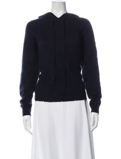 Pre-owned Zadig & Voltaire Cashmere Crew Neck Sweater In Blue