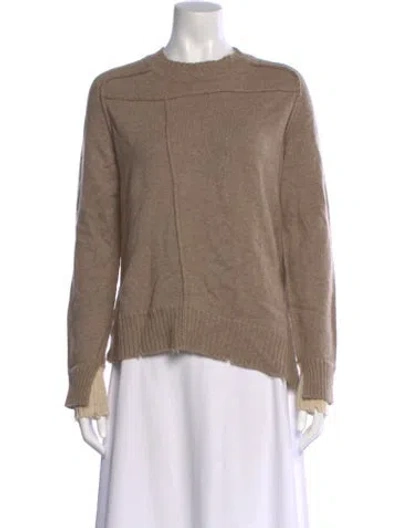 Pre-owned Zadig & Voltaire Cashmere Crew Neck Sweater In Brown